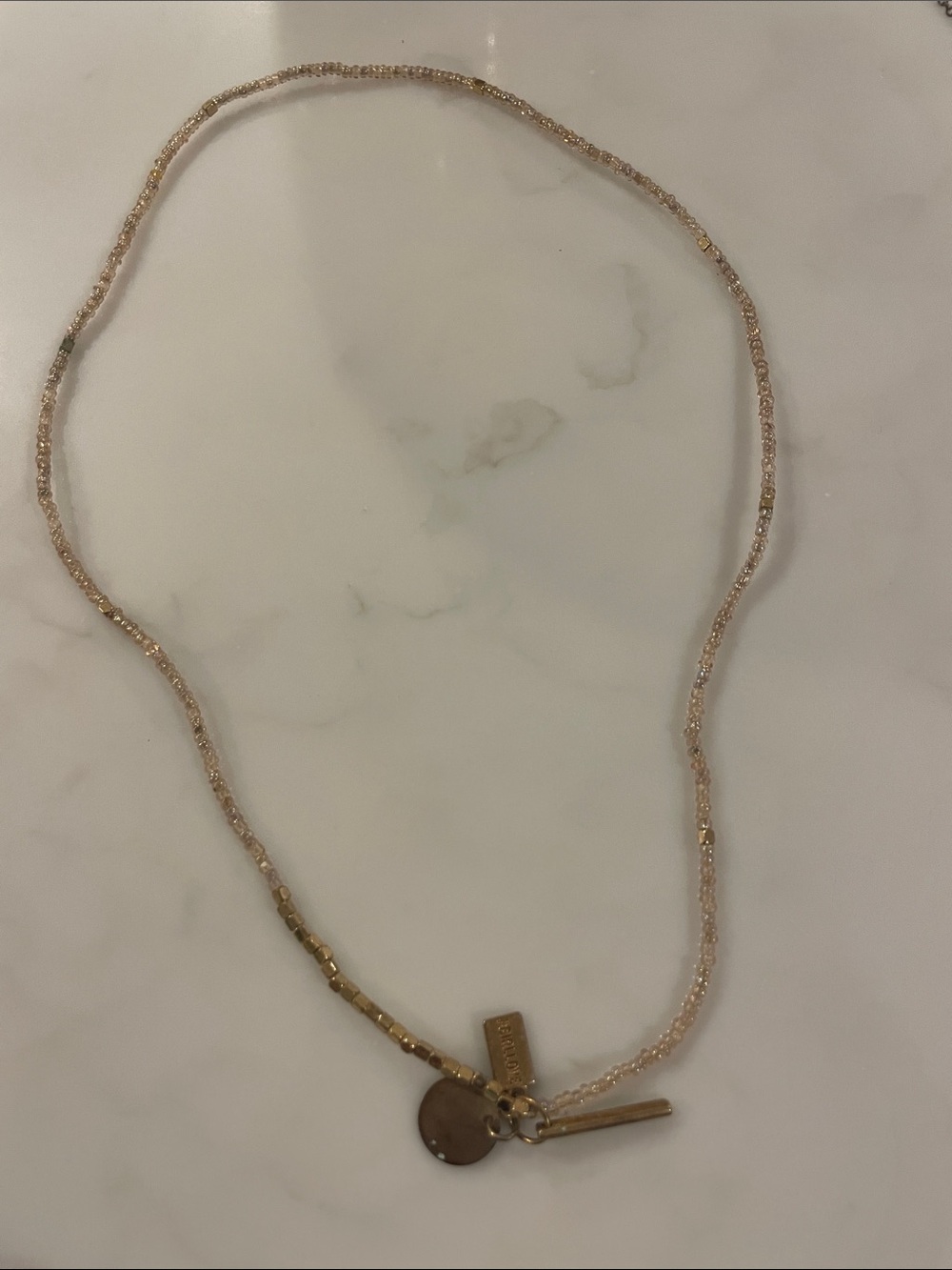 Delicate Gold-Bead Double Strand Necklace